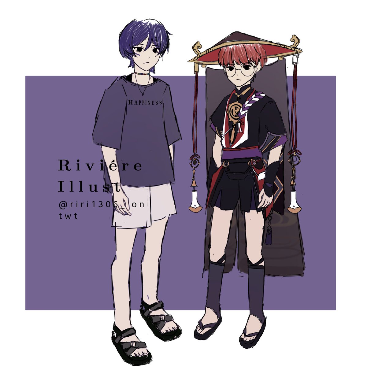 riri1306_'s tweet photo. Swapping clothes with #scaramouche #genshinimpactfanart https://t.co/GOdxswwvIU