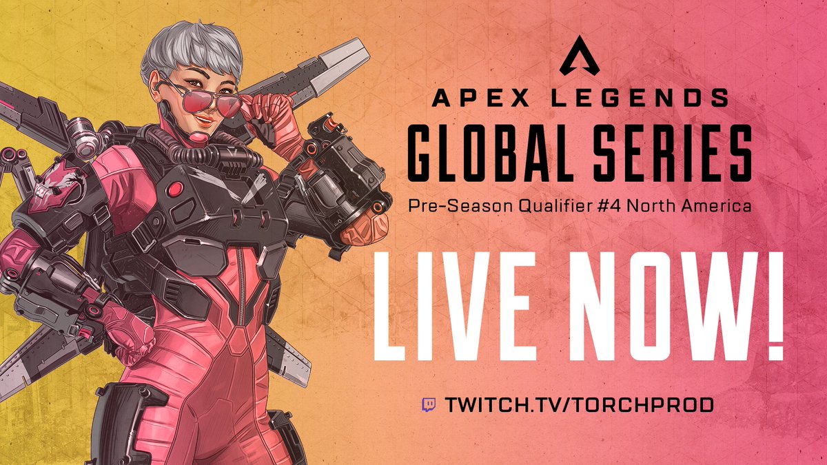 TorchProd's tweet image. 🚨 It starts now! NA's last chance to Split 1 Pro League. 

Up for grabs:🥇 1 Invite &amp;amp; much need 📊 Preseason Points to climb the leaderboard!

➡️ Tune In @ twitch.tv/TorchProd ⬅️

📈 Scoring: torchprod.gg/algs-pq4

#ALGS #ApexEsports #SparkSeries @PlayApex @PlayApexEsports