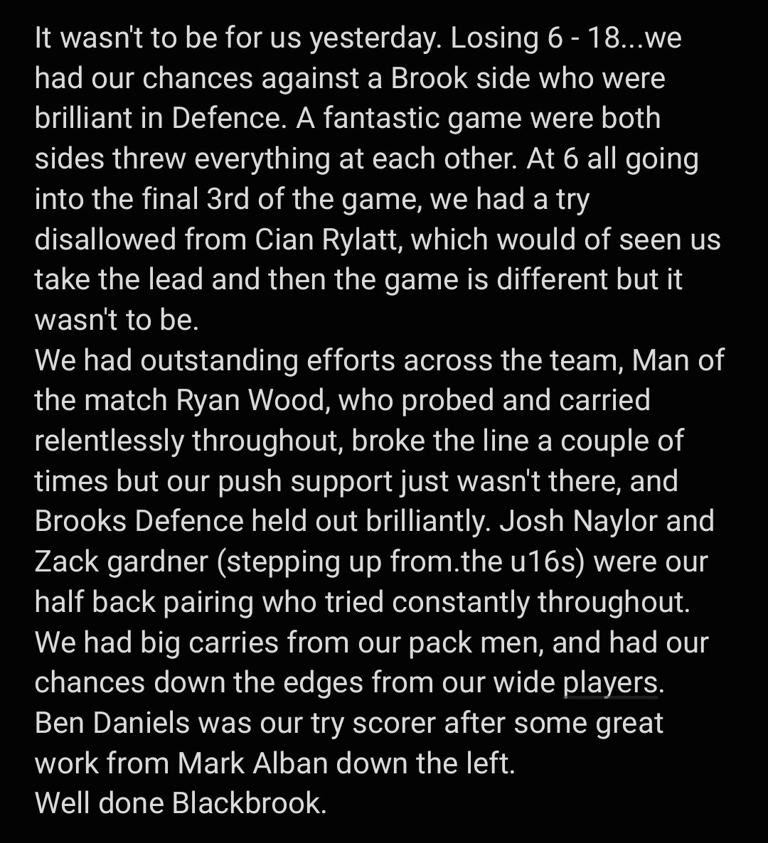 Thatto Heath Crusaders U18s tweet media