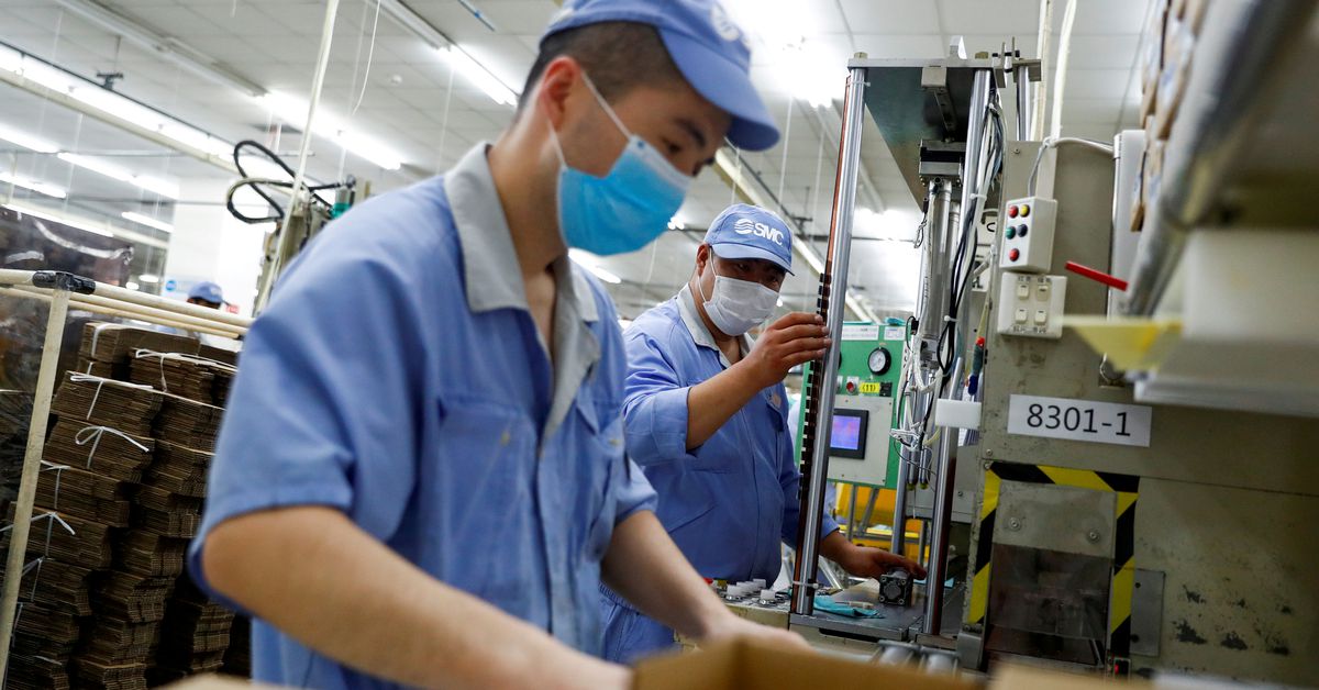 China's factory, services activity skids on relentless COVID curbs reut.rs/3DJ6CwS