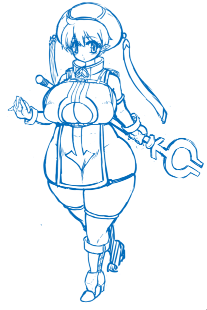 いっぱい好きな要素入れたからここからブラッシュアップじゃ…どこがいらねぇか考えながら線画するのめんどいので線画だけやってくれるAIくんとか欲しいんわね… 