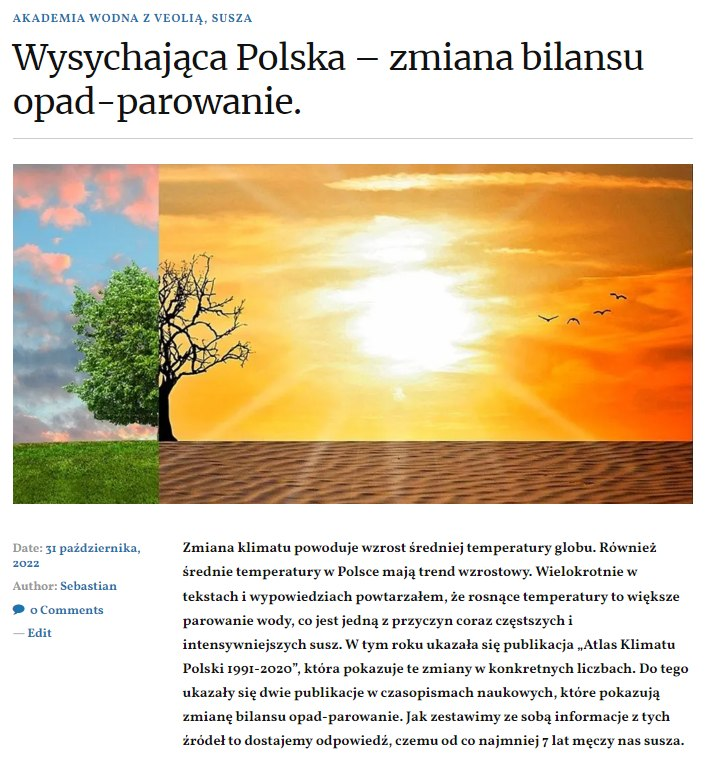 SwiatWody's tweet photo. Zanim udam się na hydrologicznego sylwestra przedstawiam Wam kolejny tekst na blogu:
https://t.co/a0igqdJNbi
A korzystając z okazji życzę wszystkim wodniakom równomiernie mokrego 2023 roku hydrologicznego 🥳
#susza #opady #parowanie #klimat https://t.co/vPRnWc4lcL