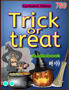 CurriculumVsns's tweet photo. New audiobook today "Trick or treat" short story with a twist. Click the  tab at the bottom of the home screen. Also in the main library. https://t.co/OOCGEiBSK0