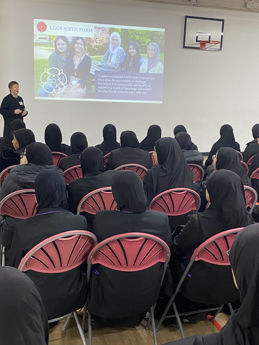 We were delighted to welcome <a href="/lggsSixthForm/">LGGS Sixth Form</a> for an assembly with our Year 11 pupils this morning. Pupils learnt about the fantastic range of options available for their studies post-16.