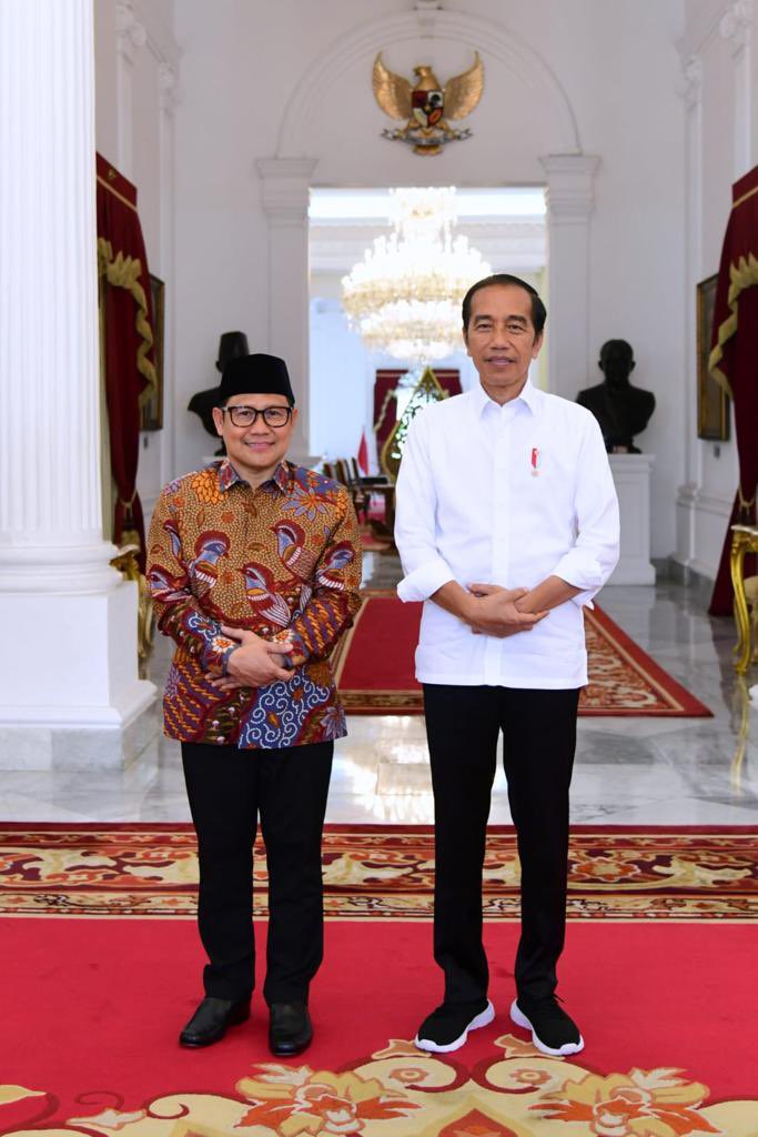 A Muhaimin Iskandar (@cakiminow) on Twitter photo Konsultasi dan laporan hasil PKB road to win 2024 kepada Pak <a href="/jokowi/">Joko Widodo</a> Presiden RI Konsultasi dan laporan hasil PKB road to win 2024 kepada Pak <a href="/jokowi/">Joko Widodo</a> Presiden RI