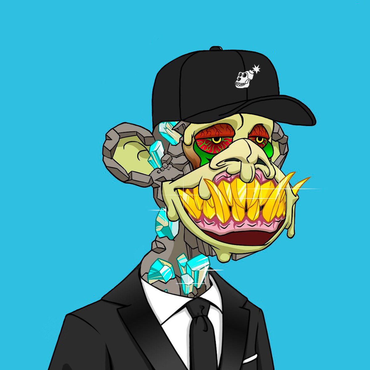 mgo_eth's tweet photo. Decided retire the safari hat &amp; tee for a day and switch it up a little with @niftytailor. 

Happy Mutant Monday @BoredApeYC fam!

GM 🍌

#BlessedAndGrateful  #MutantMonday #SuiteUp https://t.co/o3U1TJAxCJ