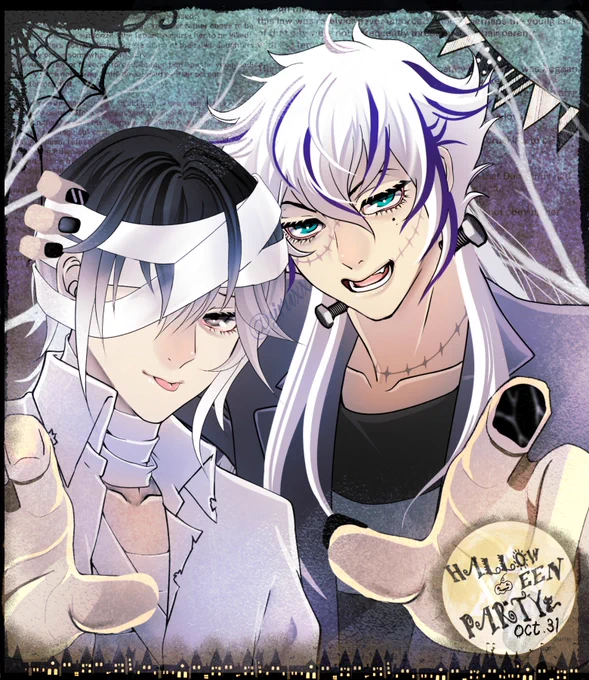 HAPPY HELLOWEEN#鈍街風景#にびまちコスイベジャックザリッパー/ミイラ男、フランケンシュタイン 
