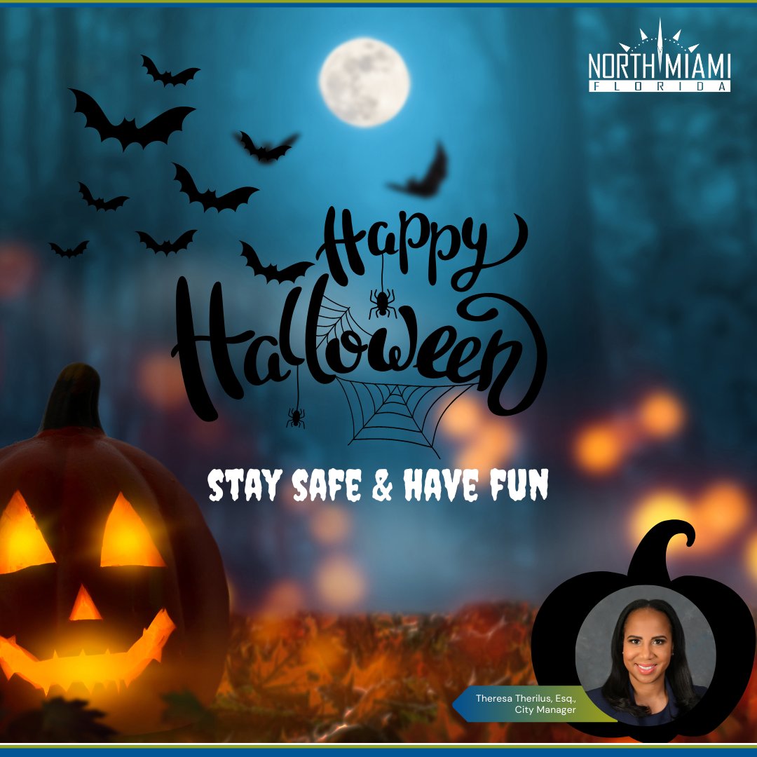 Happy halloween 🎃

Please stay safe & Have fun!
.
.
.
.
#cityofnorthmiami #northmiami #citymanager #cmtherilus #halloween #get2nomi #funzone #hauntedtrails #halloweenevents #familyevent #communityevents