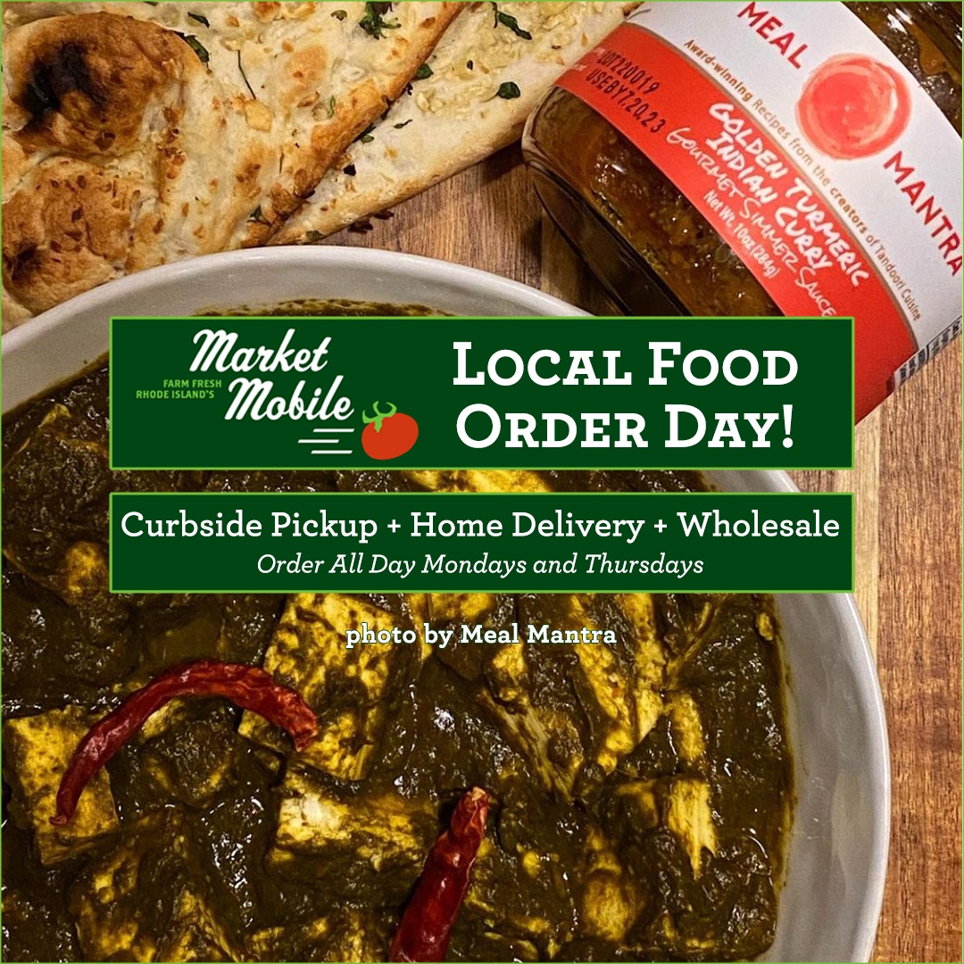 It's #LocalFood ORDER DAY on #MarketMobile — It's like shopping the farmers market online. Choose curbside pickup at Farm Fresh RI; home delivery to Providence, Pawtucket, East Bay &amp; Newport; or biz wholesale delivery throughout RI, Boston-metro +more. marketmobile.farmfreshri.org