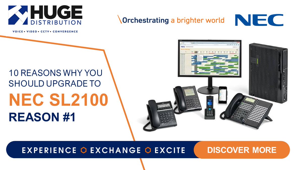 HugeDistr's tweet photo. Enjoy #BuiltInBrilliance A #VoIP enabled, out-of-the-box #UnifiedComms system. Add #NEC #InAPPS to give additional functionality without additional hardware https://t.co/m8KyvnpR2H