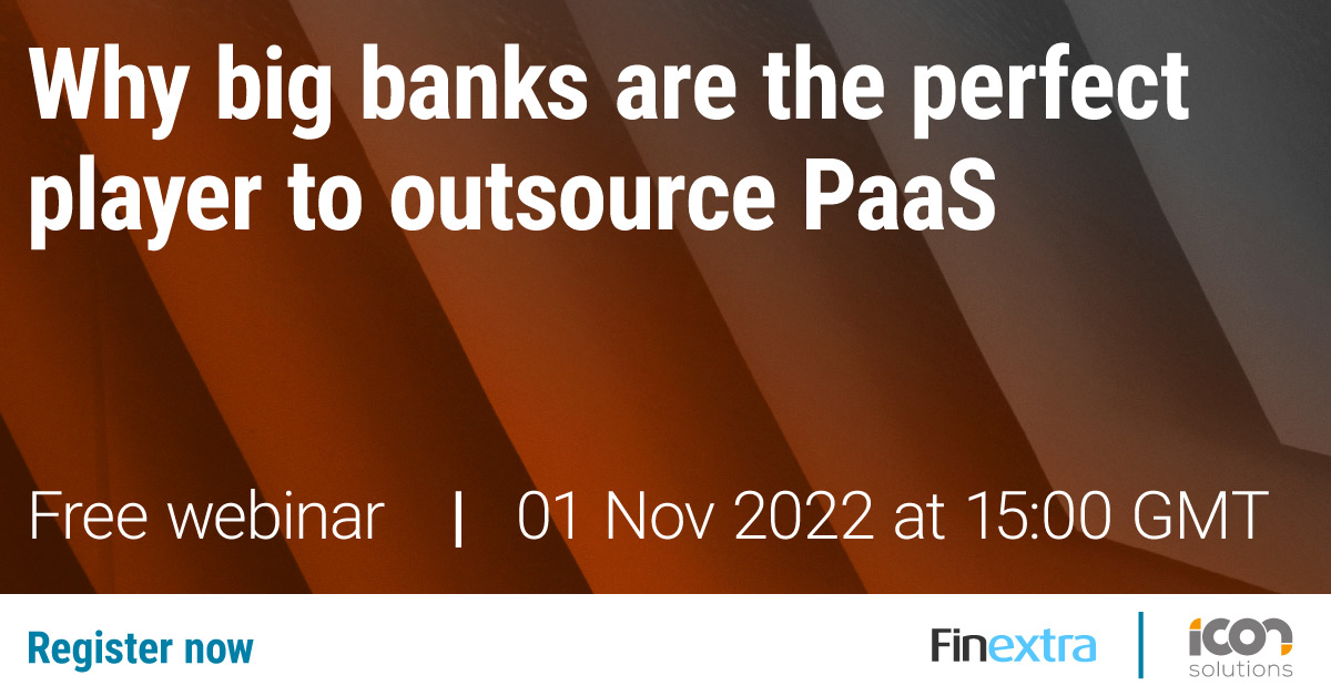 Finextra (@finextra) on Twitter photo PaaS: Why big banks are the perfect player to outsource Payments-as-a-Service
Join us for tomorrow's Finextra #webinar w/<a href="/iconsolutions/">Icon Solutions</a> at 3pm GMT/11am EDT to explore the ways tier 1 #banks can implement #PaaS in a consumable way >bit.ly/3eg0a6z
#fintech#payments PaaS: Why big banks are the perfect player to outsource Payments-as-a-Service
Join us for tomorrow's Finextra #webinar w/<a href="/iconsolutions/">Icon Solutions</a> at 3pm GMT/11am EDT to explore the ways tier 1 #banks can implement #PaaS in a consumable way >bit.ly/3eg0a6z
#fintech#payments
