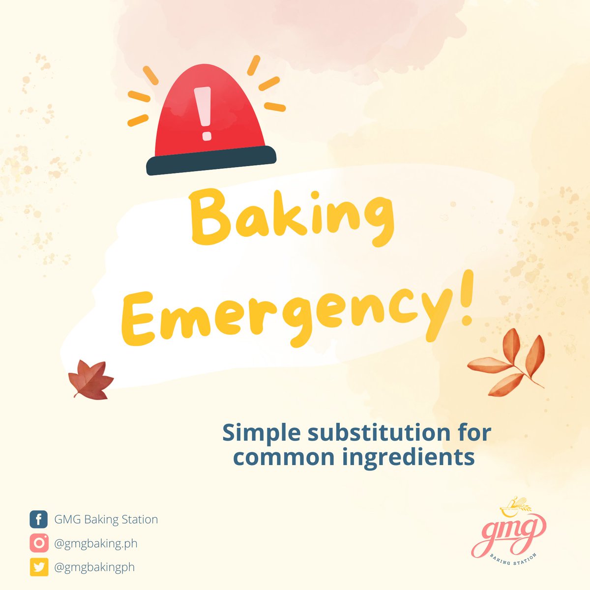 gmgbakingph's tweet photo. 🚨The next time you run out of something that you need for your recipe, don’t panic, and check out this ingredient substitutions chart(https://t.co/hTXO6q7NXX)!🆘

👻Happy Halloween! 🎃

#substitutetotherescue #recipe #dontpanic #yogurt #ingredients #ingredientsph #chart #cream https://t.co/KvuiDCfw25