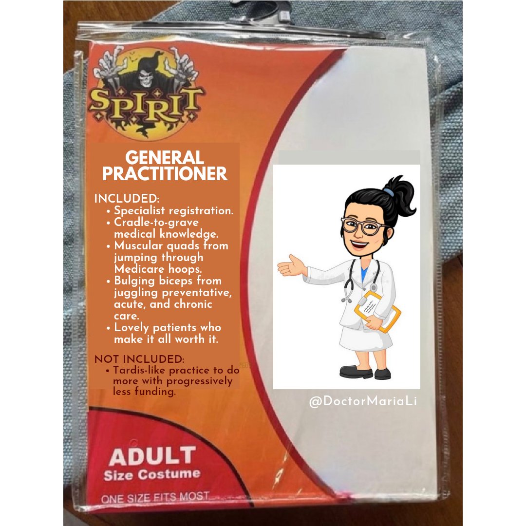 doctormariali's tweet photo. Happy Halloween to all the hardworking GPs out there delivering stellar care at a scary time 👻

#MedTwitter #generalpractice @RACGP https://t.co/FPJ47G1yu8