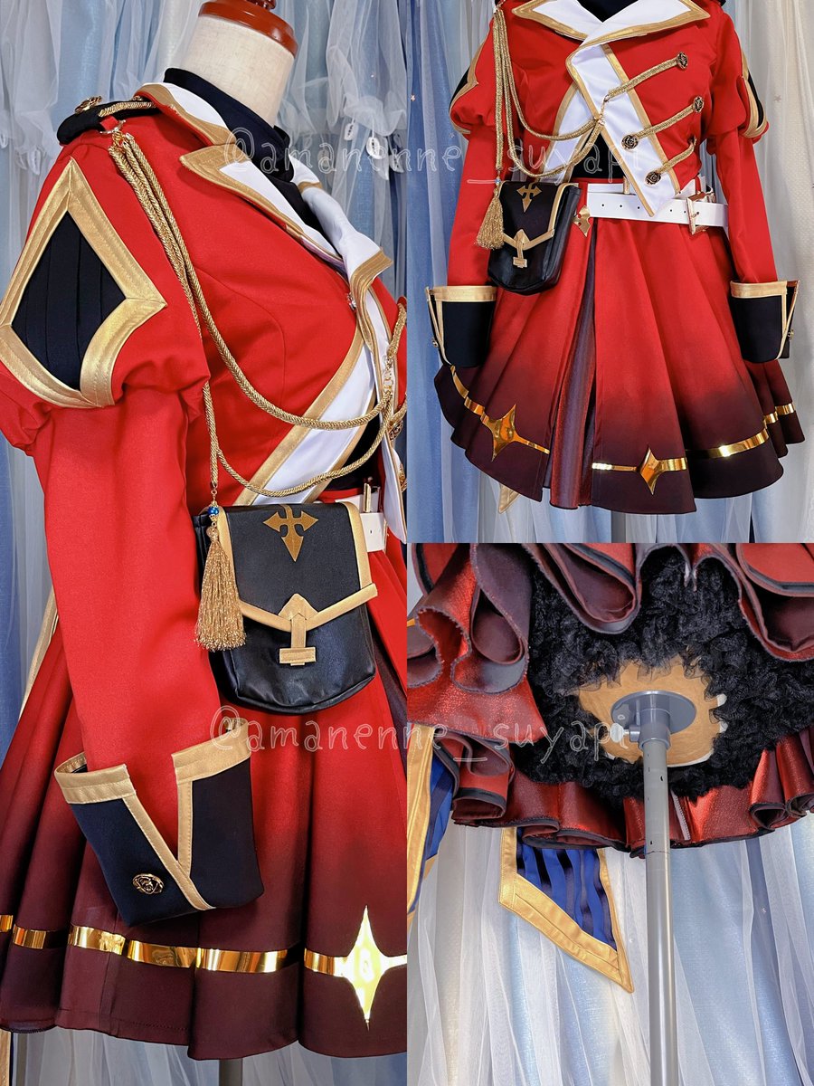 コスプレ衣装ご依頼品* 🌈🕒🗼にじさんじ えるさんの軍服を仕立てさせ