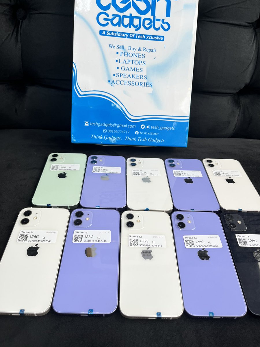 TeshGadgets's tweet photo. Ukused iPhone 12 
:
128gb— 360,000
: 
:
Phone number: 08166224717 https://t.co/17JDO4jo8y