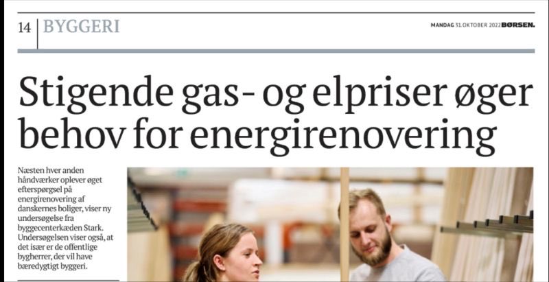 56% #klima gevinst med genanvendt #EPS, når bygninger energirenoveres. Det kan man læse om i dagens <a href="/borsendk/">Børsen</a>, hvor Starcks bæredygtighedschef fortæller, hvordan vi skaber win-win løsninger med de rette materialer. 
Læs om klimafordele:
lnkd.in/en7sBykU
#dkgreen #dkbyg