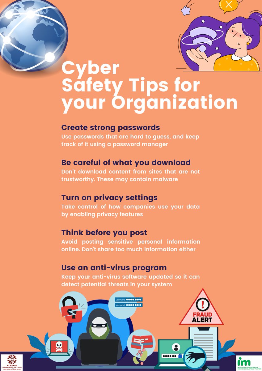 VANI promotes creating awareness on #CyberSecurity and ecourages all to educate those around you about #cybersecurityrisks for your own safety and that of your organization! #MediaAndInformationLiteracy #TellSomeone #FightCyberCrime