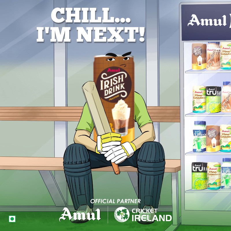 Amul_Coop's tweet photo. Get. Set. Celebrate.
Cheer up for the team that rules your heart. Let enthusiasm flow in your veins. Let Amul’s Irish Drink takeover.
#AmulIndia #AmulIrishDrink #CheerOutLoud #GetSetWin https://t.co/EUkxc66pMi