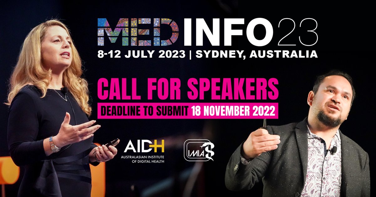 TheInstituteDH's tweet photo. 1/2 | Do you have a new project, experience or innovation in digital health that you would like to share with a global community of health informaticians &amp; healthcare service providers? If so, apply to speak at #MEDINFO23: https://t.co/ExtK4cNRlm
#digitalhealth #healthinformatics https://t.co/BzaElxoUxq