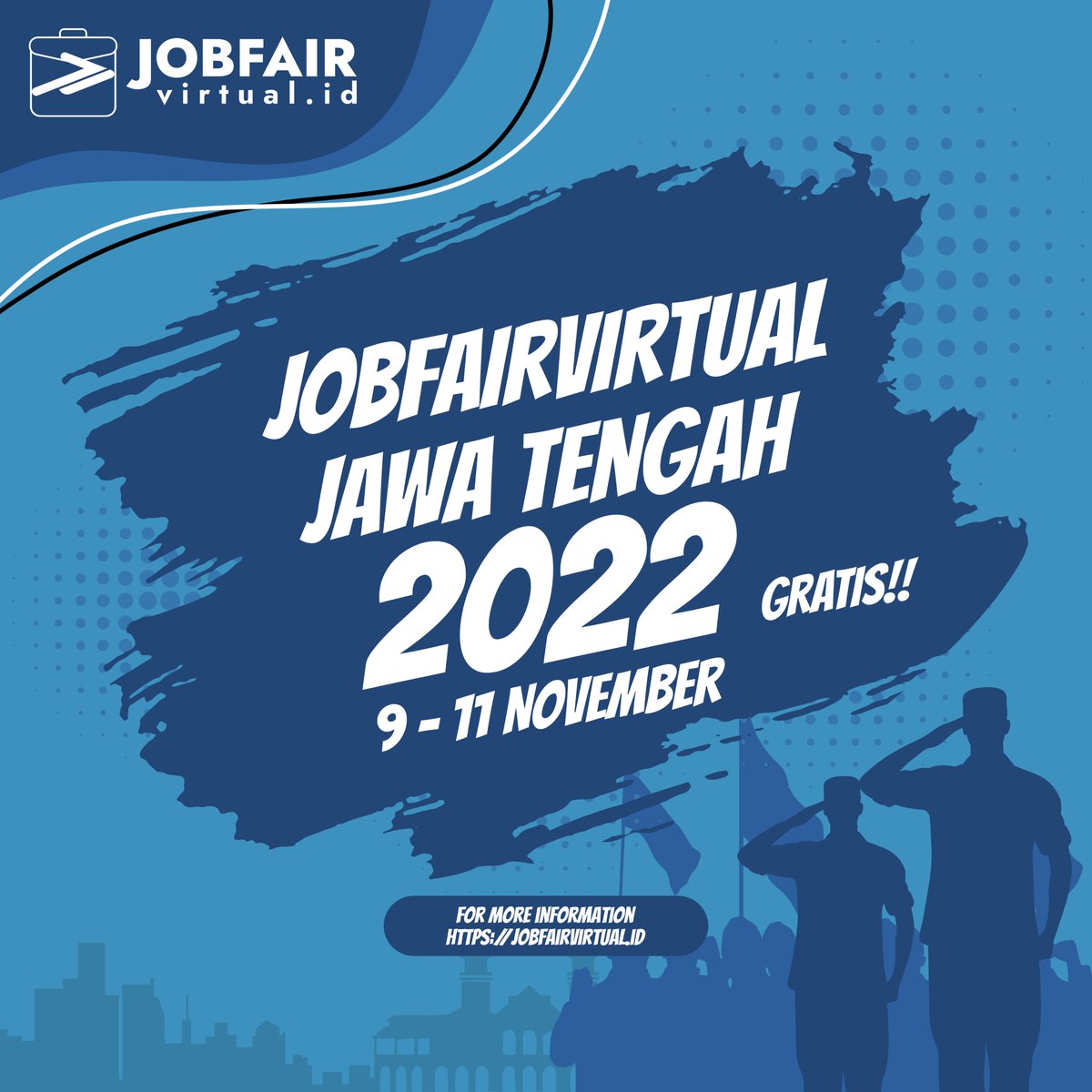 JFVirtual_ID's tweet photo. CALLING OUT ALL JOB SEEKER!
https://t.co/tuhKLPozke Presents JOBFAIR VIRTUAL #1 REGION JAWA TENGAH

9 - 11 November 2022

FREE FOR ALL JOB SEEKER!!!! LETS JOIN US!!!!
For More Information Click
https://t.co/MIMoa3xJer
#infoloker #availSemarang #mowning #jobfair https://t.co/PyyEc01u8d