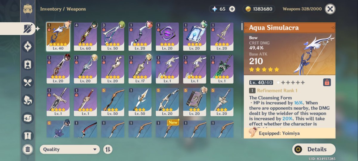 Cody1706's tweet photo. WTT/WTS
AR36 Asia Server 
Hu Tao 
Xiao 
Yoimiya 
Aqua Simulacra 
No deadlinks 
Lf : Mostly Welkins or Higher offer 

 #genshintrades #genshintrade
#genshintradings #genshintrading https://t.co/GeQxOmuvMe