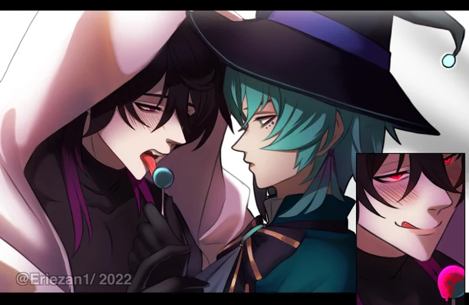 Happy Halloween!🎃🐉
.
.
That corrupted lollipop will start walking around Mondstadt soon...💀
#GenshinImpact 