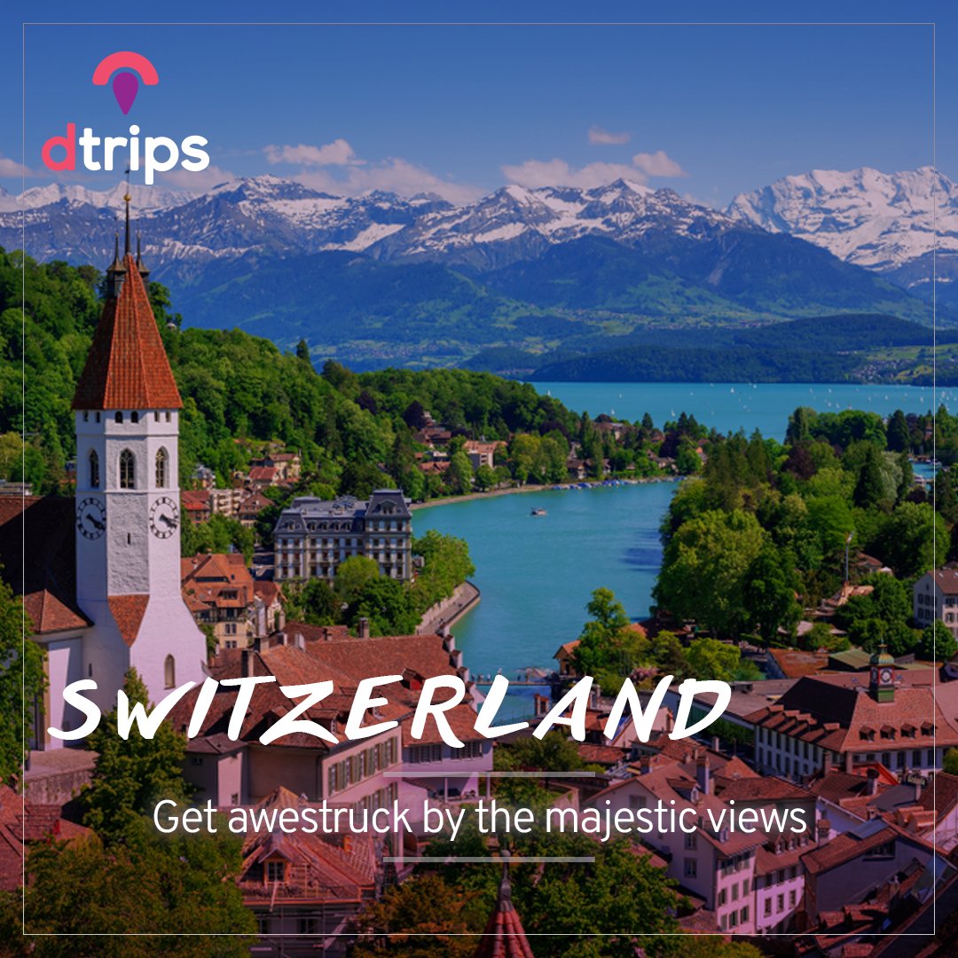 dtripscom's tweet photo. Travel to Switzerland and leave behind all the worries and weariness of daily life to embrace the vibrant culture, outstanding landscapes, and more fun activities awaiting you. 
Give yourself an enchanting travel experience in Switzerland with best deals.... https://t.co/6Qdt3d92jS