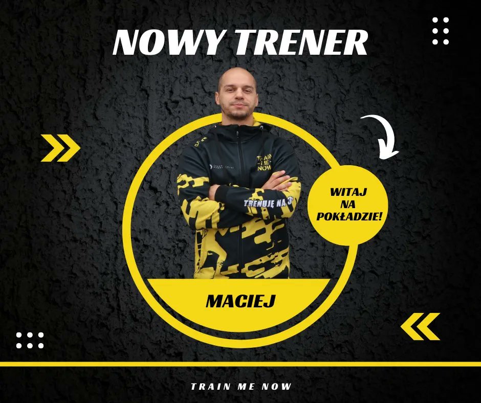 TrainMeNow_'s tweet photo. Tak jak zapowiadaliśmy zespół Train Me Now się powiększa.  Dzisiaj przedstawiamy Wam trenara Macieja.

https://t.co/kDHdjSjvmP

#gdańsk #trójmiasto #trener https://t.co/QHNtDJuI4C