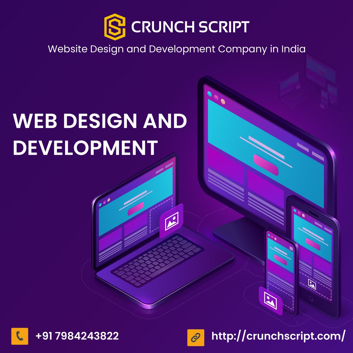 crunchscriptcom's tweet image. A Complete Place For
Web Design &amp;amp; Development🙂
Contact us on +917984243822

#websitedevelopment #websitedesign #crunchscript