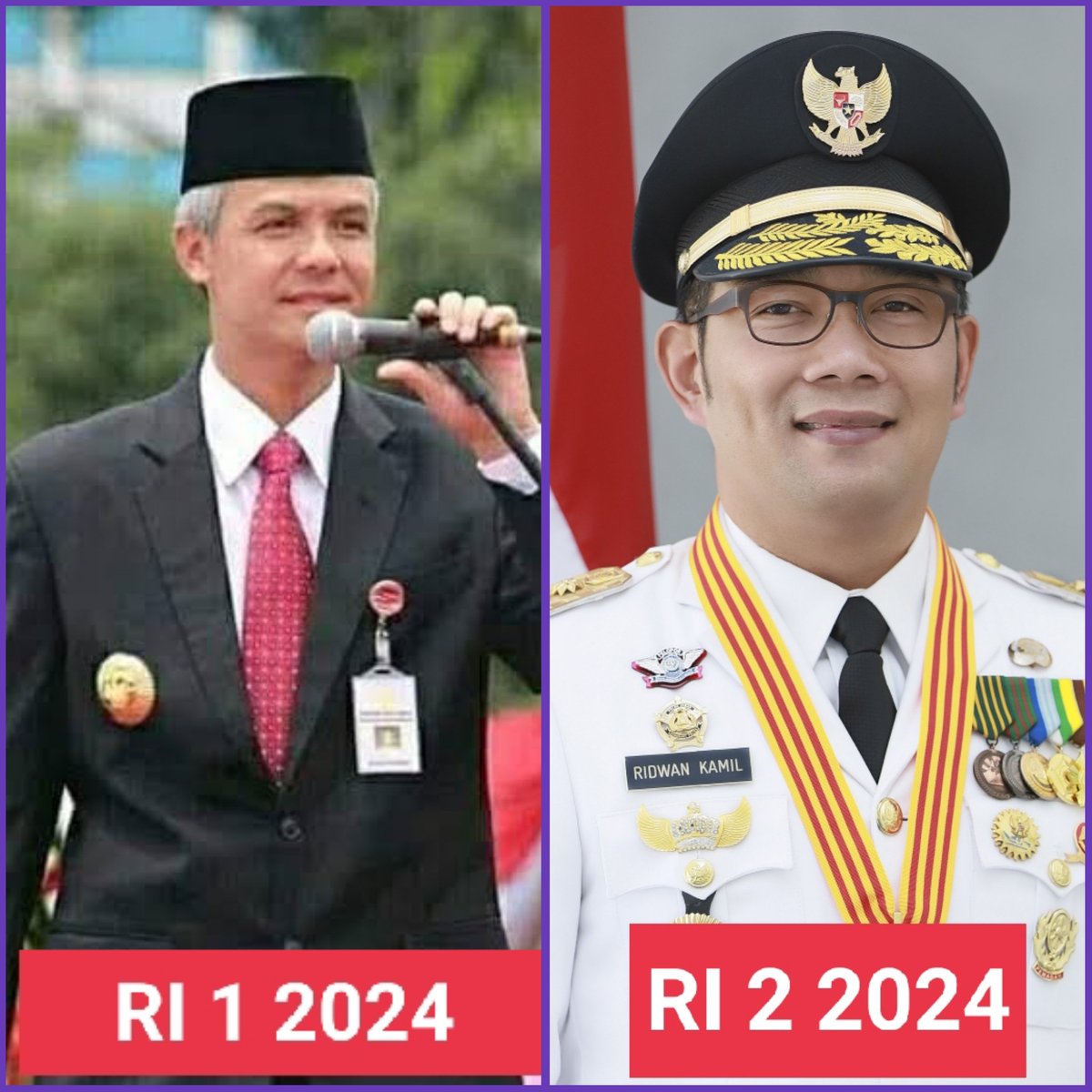 Menurut Kalian Yang Cocok Mendampingi Ganjar Pranowo Presiden RI 2024 Siapa....??? ANDIKA PERKASA - RIDWAN KAMIL 1. ANDIKA PERKASA (RETWEET) 2. RIDWAN KAMIL (LIKE)