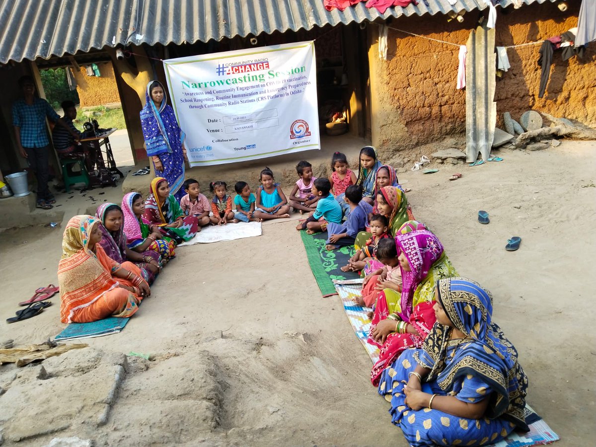 90_surabhi's tweet photo. Radio Surabhi organized a Narrowcasting at Padmapur village of Khamarsahi GP on "how to stop child marriage in our society"  #CommunityRadio #communityradio4change @YoungIndiaIN @UNICEF @ShahAnsariLive @chillsugata @sidbshrestha https://t.co/pcRQ3yXW4O