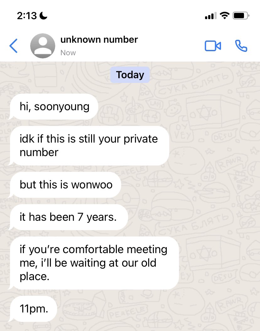 [10] unknown number messaged celeb kwon sy