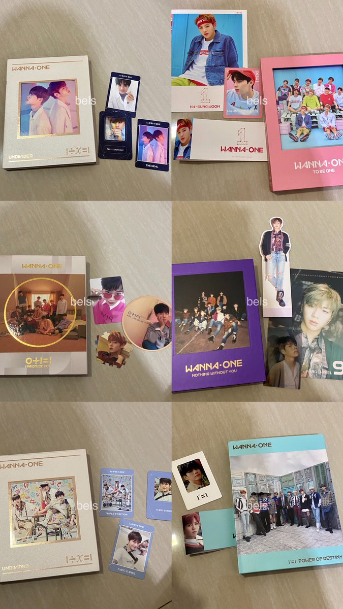 binszle's tweet photo. wts wanna one

to be one : pink
nothing without you : wanna
i promise you : day
undivided : the heal , triple position
power of destiny : romance

bisa 🍊 
details &amp; price? dm

wts wtb wta daniel jihoon daehwi jaehwan seongwu woojin kuanlin jisung minhyun jinyoung sungwoon https://t.co/AfBcolFkRA