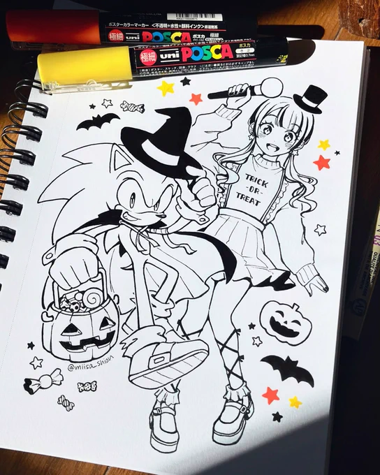 #inktober2022 day 31: SONIC x Halloween galHappy Halloween! I wanted to draw one last time to thank those who enjoyed my inktobers (even tho I skipped 3 weeks)! I've been busy and enjoying my days in Japan but I hope everyone has a safe Halloween!#Sonic #SonicTheHedgehog 