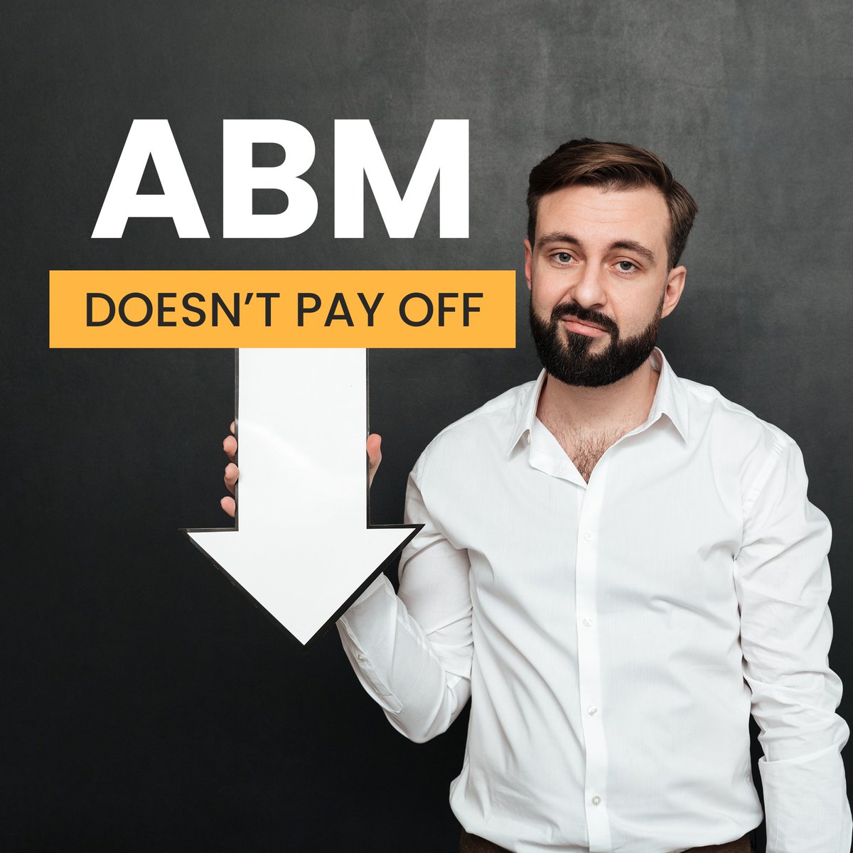 SalariaSales's tweet photo. Unlike VBM, if ABM doesn’t pay off, it can be a serious misallocation of resources.
#accountbased #volumebased #marketing #personalizemessaging #marketingprofessional
Read full article here: https://t.co/ABeGcyF7t4 https://t.co/f1ujUjtZKX