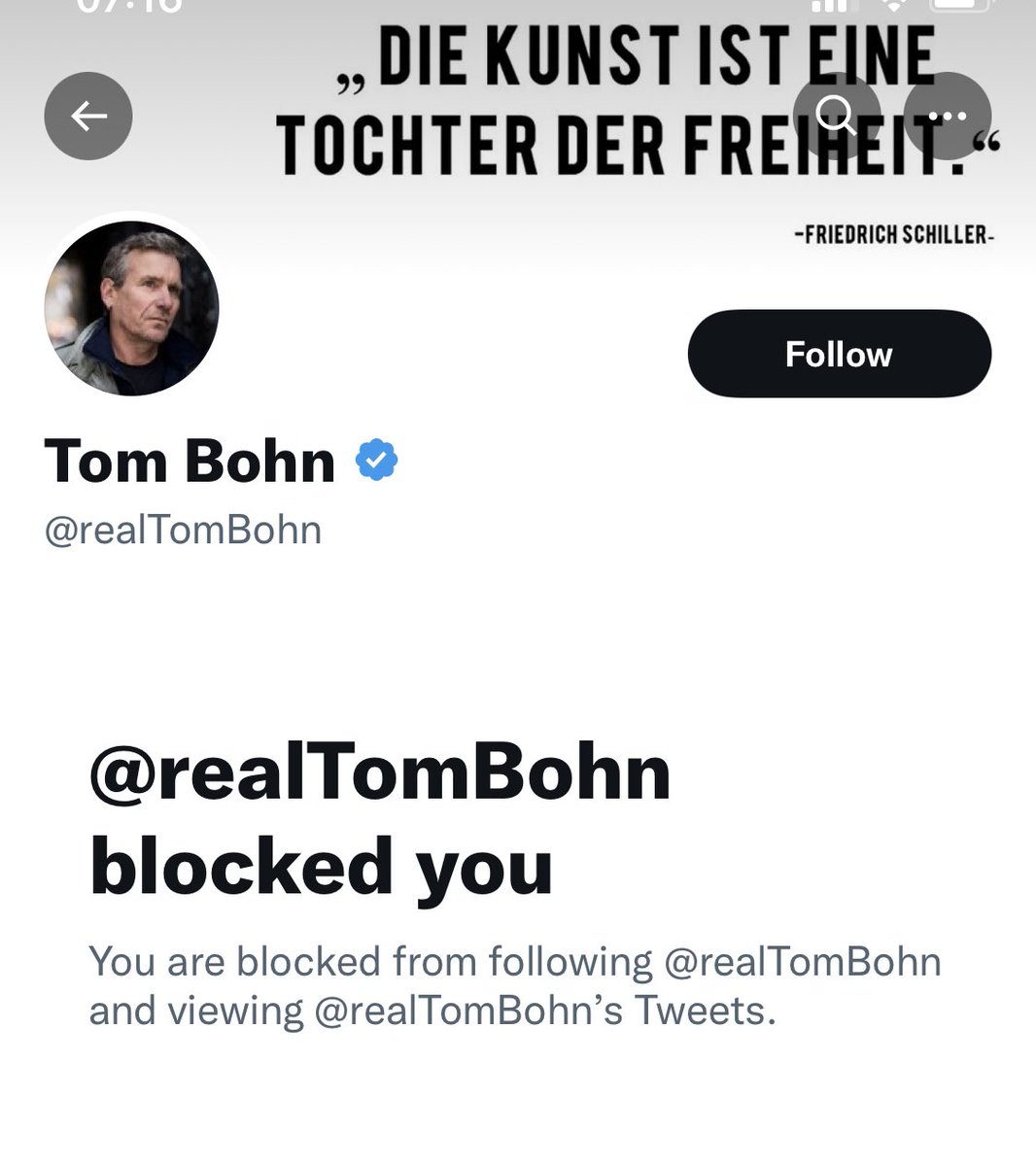 OckhamsC's tweet photo. Oh. Das muss dieser #ElonMusk-Effekt von #Meinungsfreiheit auf Twitter sein. Ich hatte mich schon gefragt, warum @realTomBohn so fast schon vernünftig still geworden war. Deutschlands #Liberalismusproblem ist vorrangig ein #Narzissmus- &amp; #Mimosenproblem #TomBohn https://t.co/UM9rpM8dOk