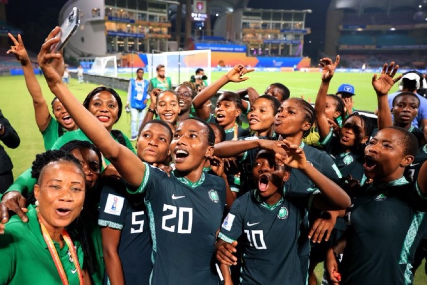 Yesterday the  Nigeria U17 women's team won its first ever medal 🇳🇬👏

Congratulations, our Flamingos! 🤗🤝💗

#U17WWC #SoarFlamingos
