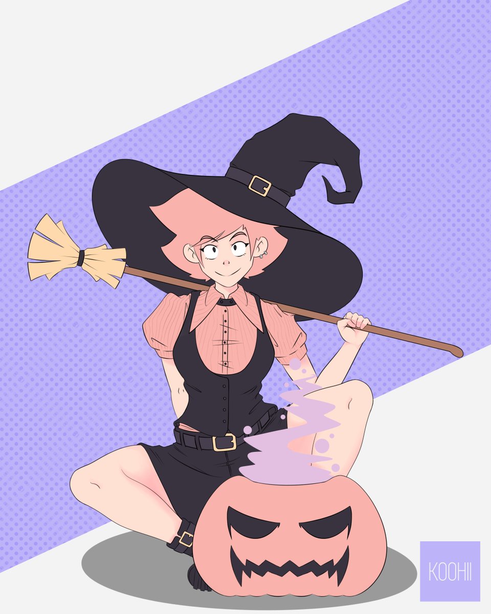 Koohii381's tweet photo. Happy Halloween!! #Halloween #halloweenart #art #digitalart https://t.co/lfJUlgMJlC