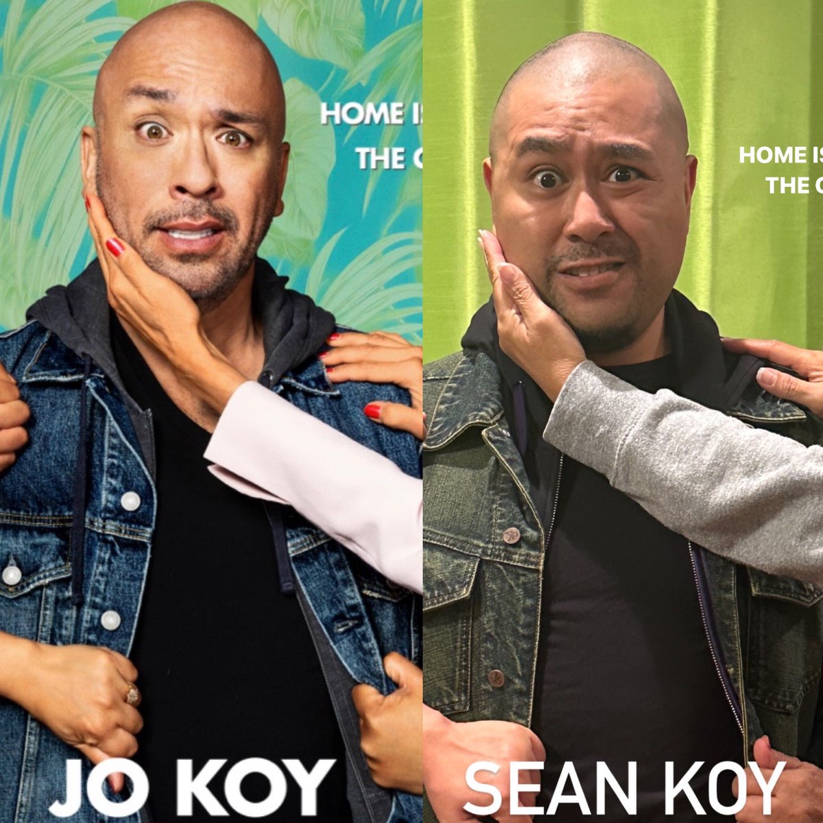 TheHypeMan2019's tweet photo. HAPPY HALLOWEEN 2022!! My first ever low budget cosplay is the promotional poster for Jo Koy’s Easter Sunday! Special thanks to my Filipino family (and gf) for helping me out, just like in the movie! Hahahahha @Jokoy #jokoy #EasterSunday #Halloween2022 #Lowbudgetcosplay https://t.co/UkpMz2CzD9