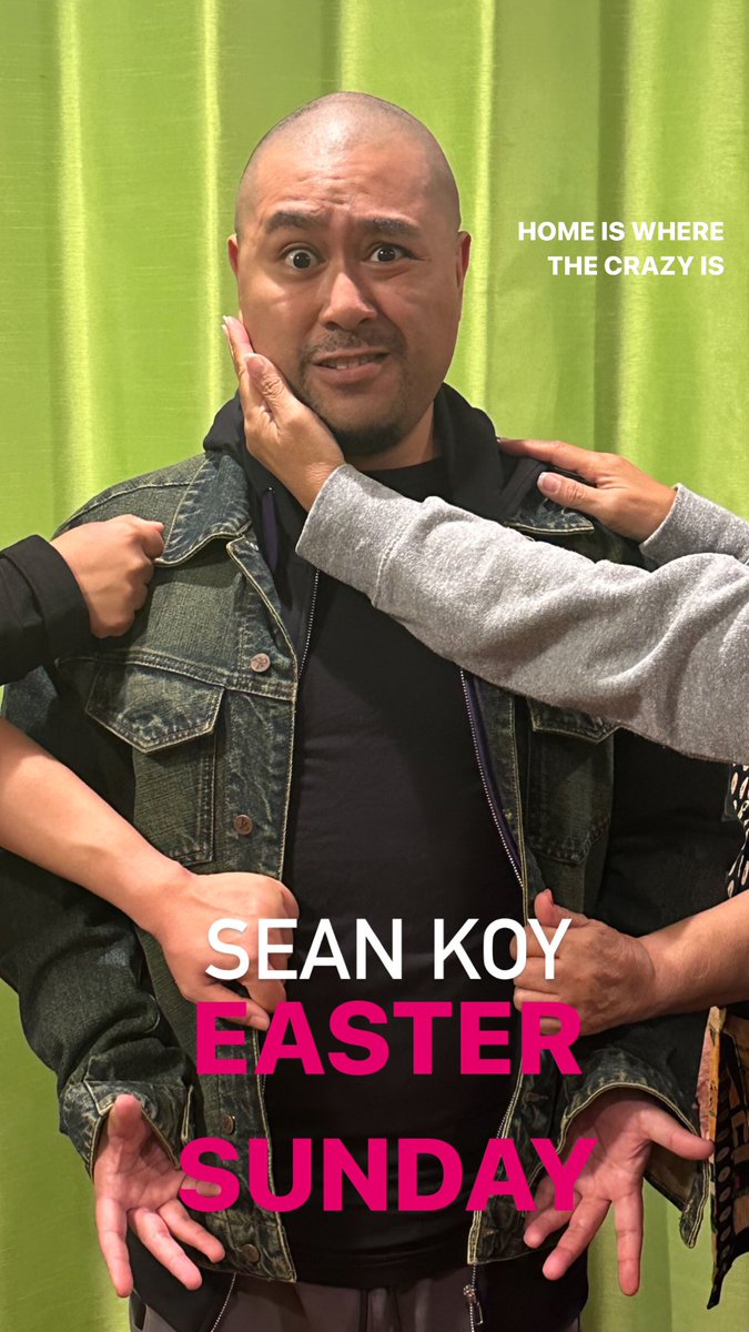 TheHypeMan2019's tweet photo. HAPPY HALLOWEEN 2022!! My first ever low budget cosplay is the promotional poster for Jo Koy’s Easter Sunday! Special thanks to my Filipino family (and gf) for helping me out, just like in the movie! Hahahahha @Jokoy #jokoy #EasterSunday #Halloween2022 #Lowbudgetcosplay https://t.co/UkpMz2CzD9