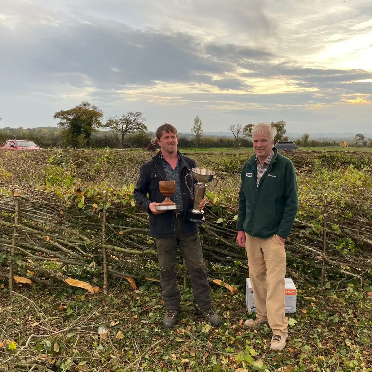 BattleFarms's tweet photo. Thank you to the #NHLS and visitors for a great day on Saturday. Congratulations to Colin on becoming Supreme Champion. #hedgelaying #hedges #wildlife #conservation #regeneration https://t.co/nK1dGzUTi6