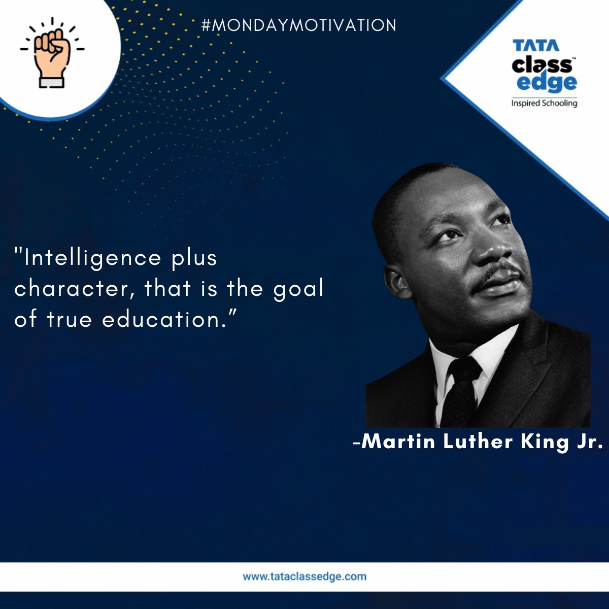 #Mondaymotivation

#monday #inspiration #success #Tataclassedge #edtech #education #technology #indianschools #learning #digitallearning #teaching #digitalschool #school #martinlutherkingjr