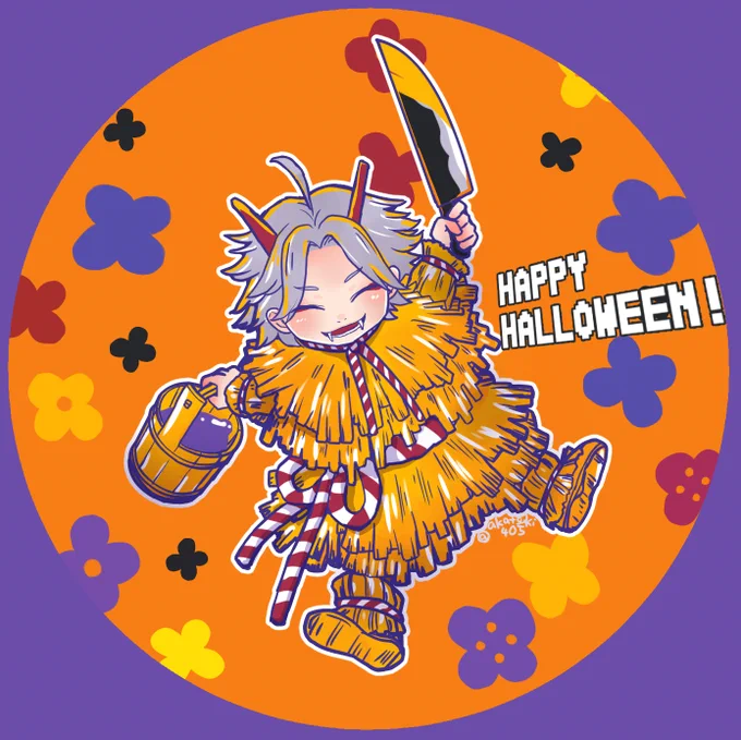トリさんだけ何かハロウィンの仮装の方向性が違ってたらしく……。 