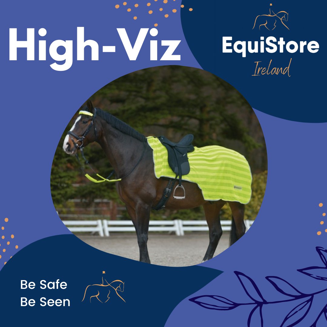 The clocks have gone back and now many horse riders across the country struggle with getting the horses exercised. This high-vis mesh exercise sheet is perfect for horses that are not clipped but need to be seen on darker days.

#highvizhorse #horseroadsafety #besafebeseen