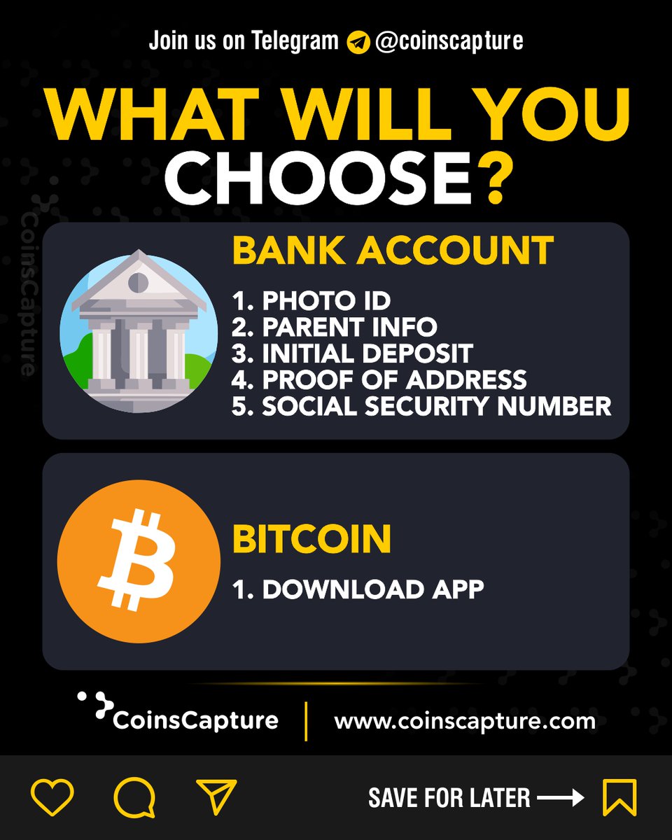 CoinsCapture's tweet photo. What will You Choose?
#Bitcoin #BTC #Bitcoinuser #Bitcointrading #bitcoinmining #bitcoinprice #Bitcointraders #Bitcoininvestor #Bitcoininvestmentupdate #Bitcoincommunity #Bitcoinminer #Bitcoins #BitCoinBoy #Bitcoinsupdate #Coinscapture https://t.co/UD5Kmb4xGY