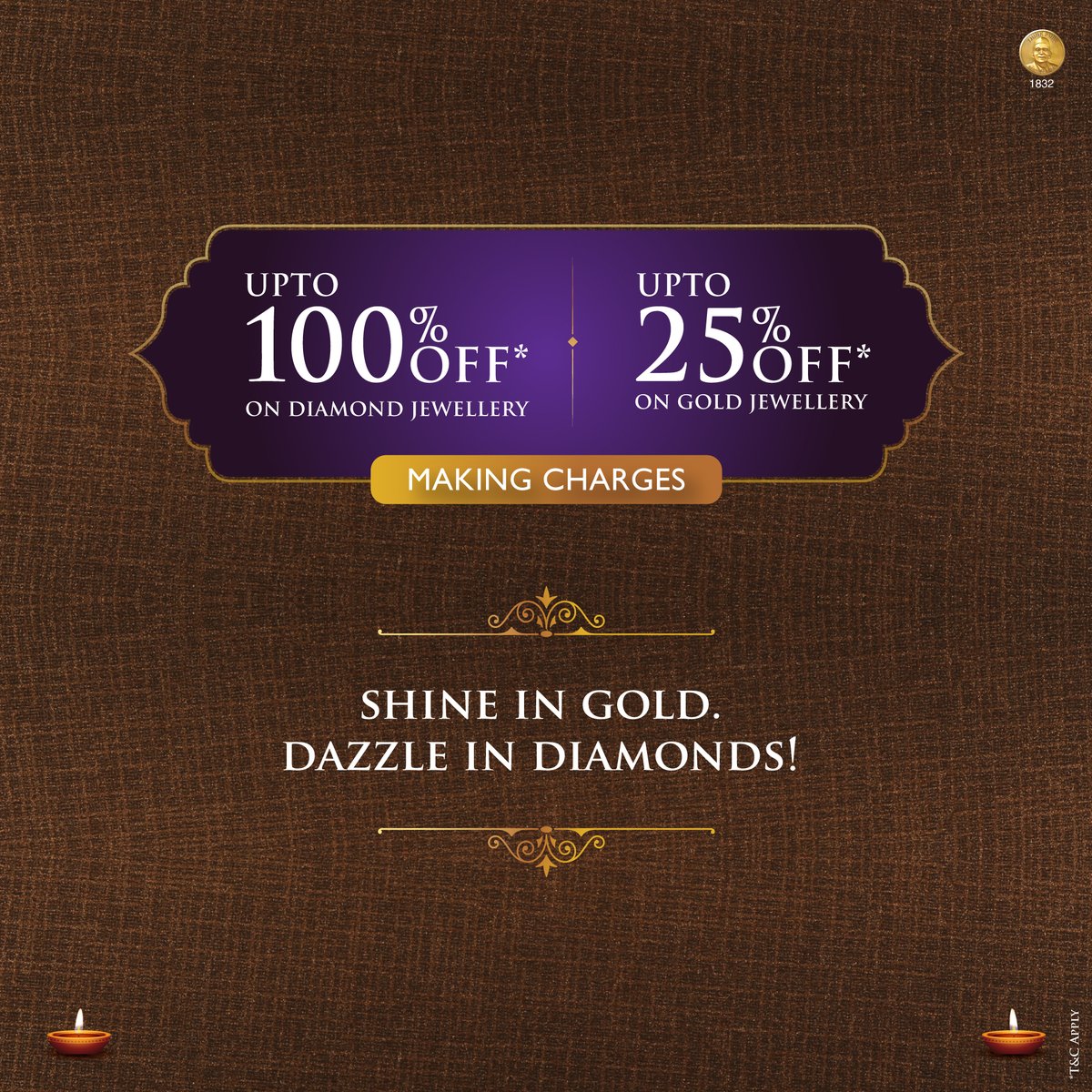 PNGJewellers's tweet photo. Shop for gold jewellery and get up to 25% Off on jewellery making charges and up to 100% Off on Diamond jewellery making charges.Visit your nearest PNG Jewellers store today or click here: https://t.co/W9F4GRGA4t .
*T&amp;C Apply
#InaCollection #KathaCollection #PNGJewellers https://t.co/wlPRLSr96K