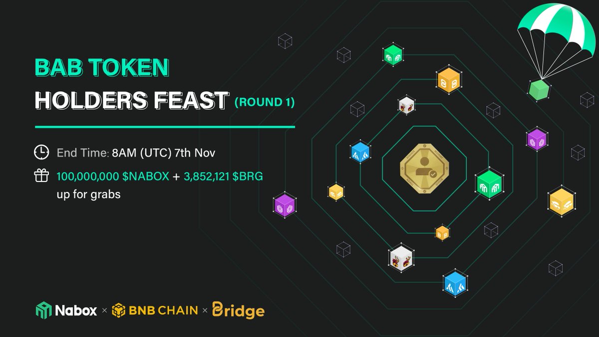 🔥Nabox x Bridge Oracle🔥

🎁100,000,000 $NABOX + 3,852,121 $BRG
⏰#Airdrop will end on 7th Nov

1⃣Rt, 💚, @ 3 friends
2⃣Follow <a href="/naboxwallet/">Nabox</a> + <a href="/bridge_oracle/">Bridge AI</a> 
3⃣Join t.me/naboxcommunity + t.me/BridgeOracle

Don't forget to fill out the task form✍️forms.gle/mr1V4phfU4mBvD…