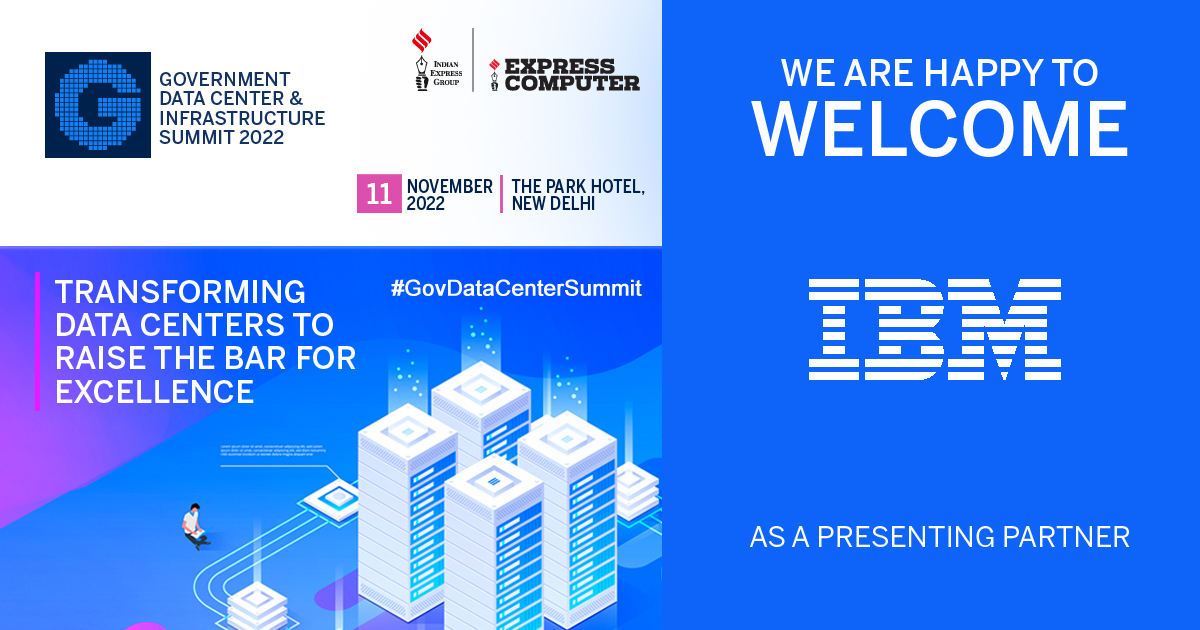 We are happy to welcome <a href="/ibm_in/">IBM India</a> as a 'Presenting Partner' at the #GovDataCenterSummit 2022 ~ Transforming Data Centers to Raise the bar for Excellence | 11th November 2022 | The Park Hotel, New Delhi

Register Now: t.ly/11gdcndT

<a href="/srikrp/">Srikanth RP</a> <a href="/NivedanPrakash/">Nivedan Prakash</a> <a href="/H_Y_DESAI/">Harshal Desai</a>