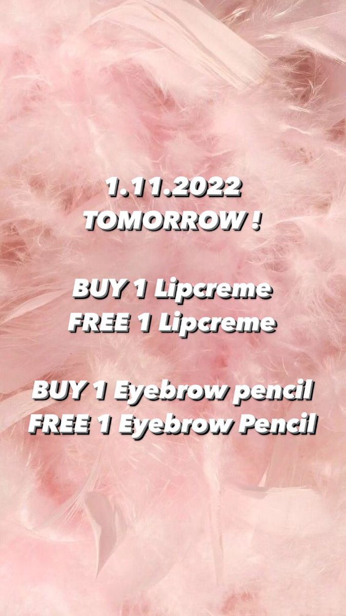 sofwanahHQ's tweet image. Girls !! Save the date for TOMORROW 😍

Buy 1 Free 1 offer just for you ! ❤️