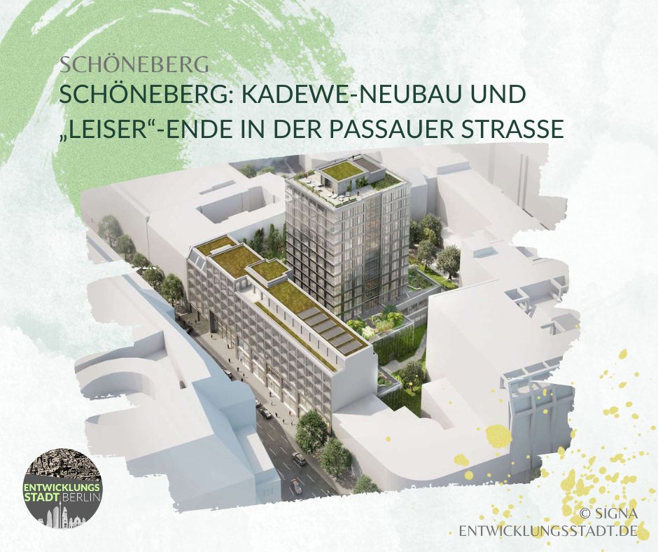 LefflerBjorn's tweet photo. In der #PassauerStraße in #Schöneberg stehen die Zeichen klar auf Veränderung. Während am Neubau des abgerissenen #KaDeWe-Parkhauses längst gebaut wird, scheint auch das Eckgebäude, einst ein #Leiser-Schuhgeschäft, vor dem #Abriss zu stehen:
https://t.co/9zatmoLRkw https://t.co/BHgL1bYZti